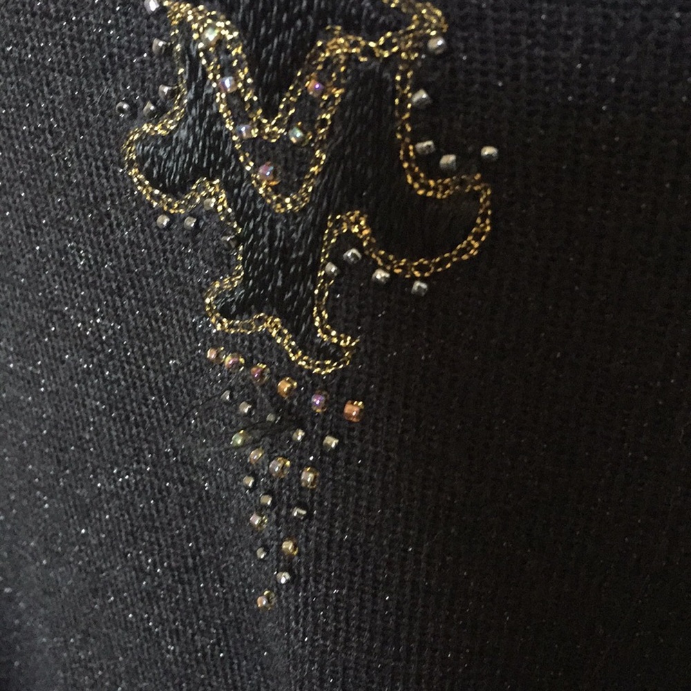 Carole Little ✨ PM black embroidered dress - Picture 7 of 7